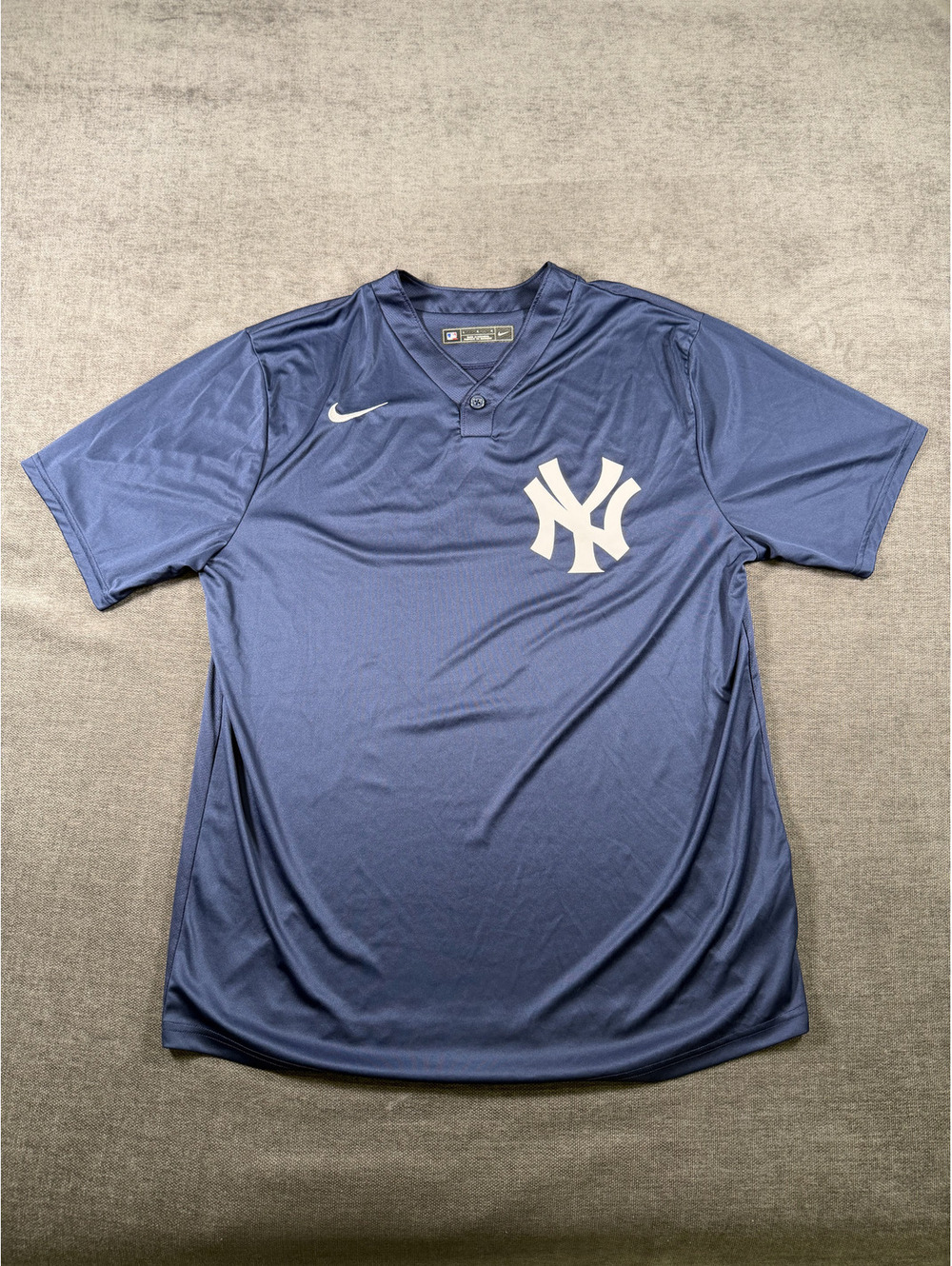 Nike New York Yankees MLB Baseball Jersey Size Large Navy Blue